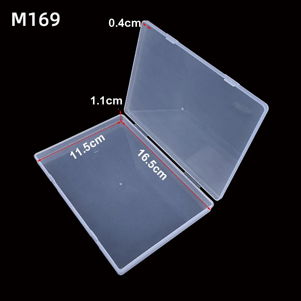 

N95 Mask Dustproof Portable Plastic Box Cross border container 1Pcs Transparent Plastic Box Long Distance Travel Storage Box