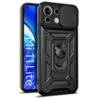 Чехол-подставка Магнитный для Xiaomi Mi 11 Lite, автомобильный бронированный чехол для Xiaomi POCO X3 Pro M3, задняя крышка для Redmi Note 9T 10 Pro 4G