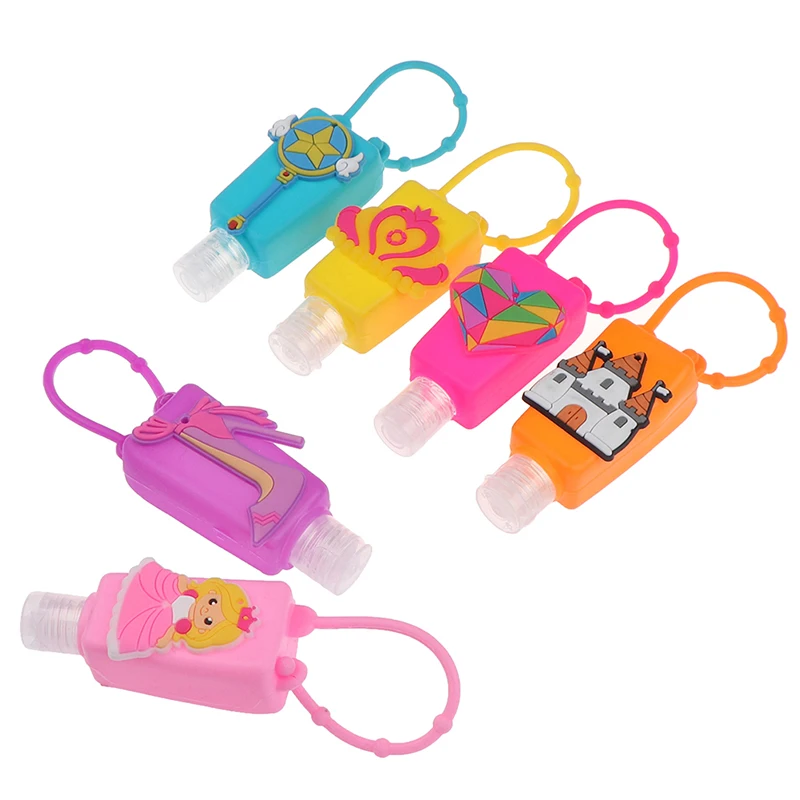 

Waterless Silicone Bath Body Cartoon Works Hand Sanitizer Pocketable Antibacterial Holder With Empty Bottle