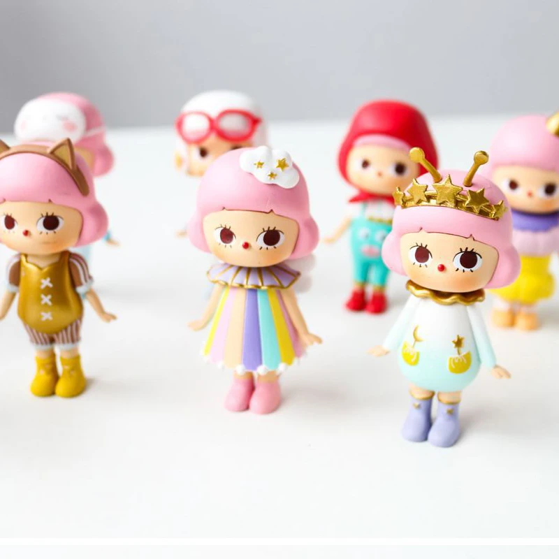 12 styles Blind-Box Mystery Unknown Box Random Doll Action Cute girl Child toy Mobile phone case decoration New Home decoration