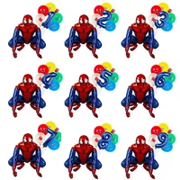 1 set marvel spiderman iron man foil balloons 32inch number 1 9 inflatable ball kids adult birthday party decoration air golobs