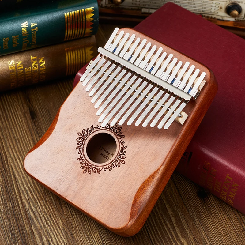 Kalimba 17 клавиш Фортепиано высокого качества Handguard дерево красное Mbira Тело