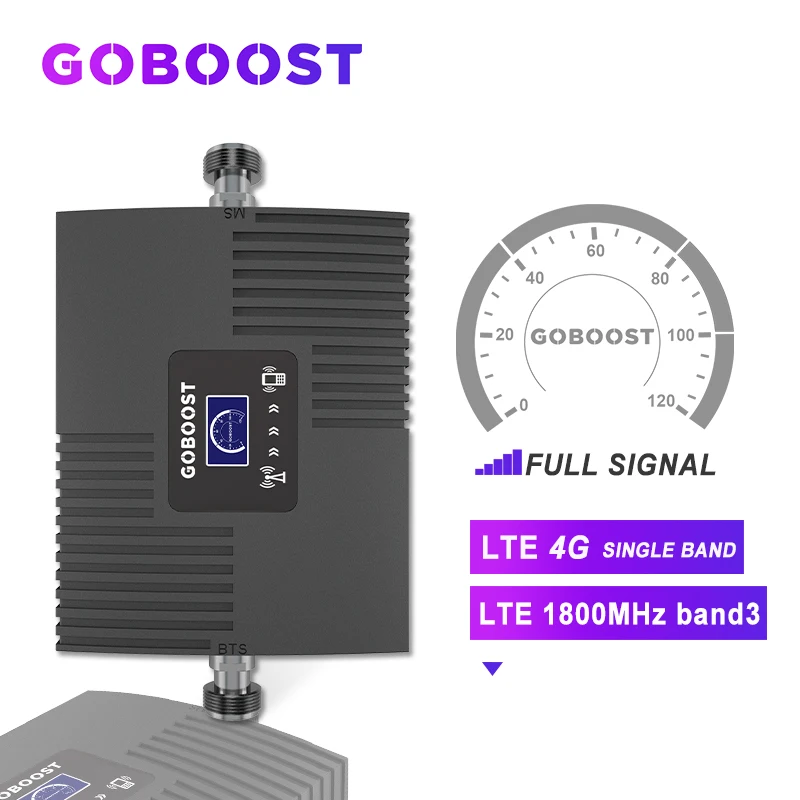 Усилитель сотового сигнала GOBOOST LTE 4G 1800 МГц DCS GSM ретранслятор усилитель для Band3