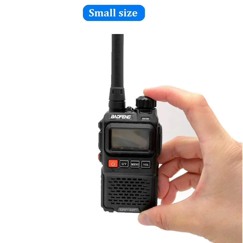 BAOFENG UV-3R PLUS Portable CB Radio Comunicador Long Range Walkie Talkie UHF VHF Ham Mini Transmitter UV 3R + Antenna | Мобильные