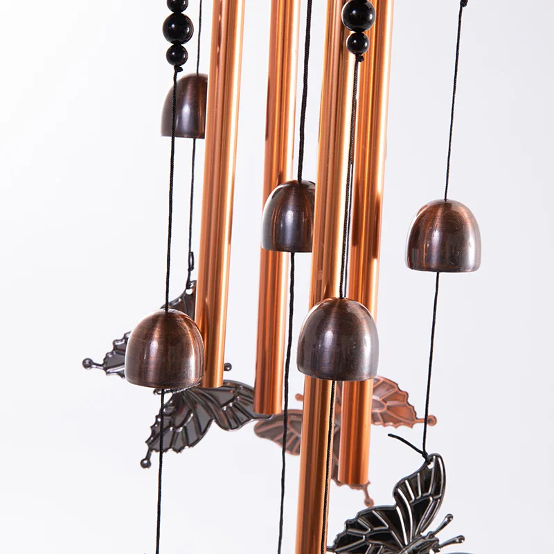 

1PC Outdoor Butterfly Wind Chimes Yard Garden Tubes Bells Copper Antique Windchime Wall Hanging Home Decor Decoration Wind Chime