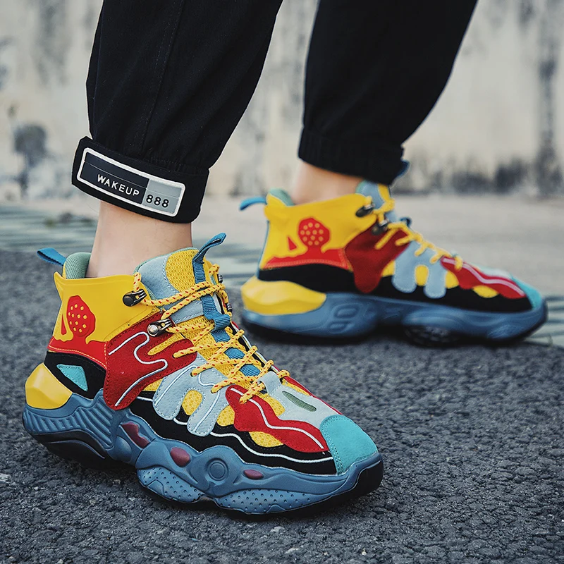 Лидер продаж, баскетбольные кроссовки с высоким берцем, спортивные тренировочные ботинки, уличные мужские кроссовки, спортивная обувь, модная обувь, Chaussures de