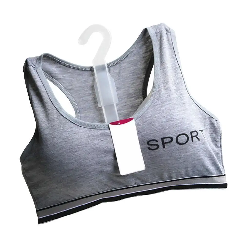 

Sports Bra Girls Color Cotton Developmental Vest-style Steel Students Sponge Ring No M9p3 Underwear Removable Student S8a4