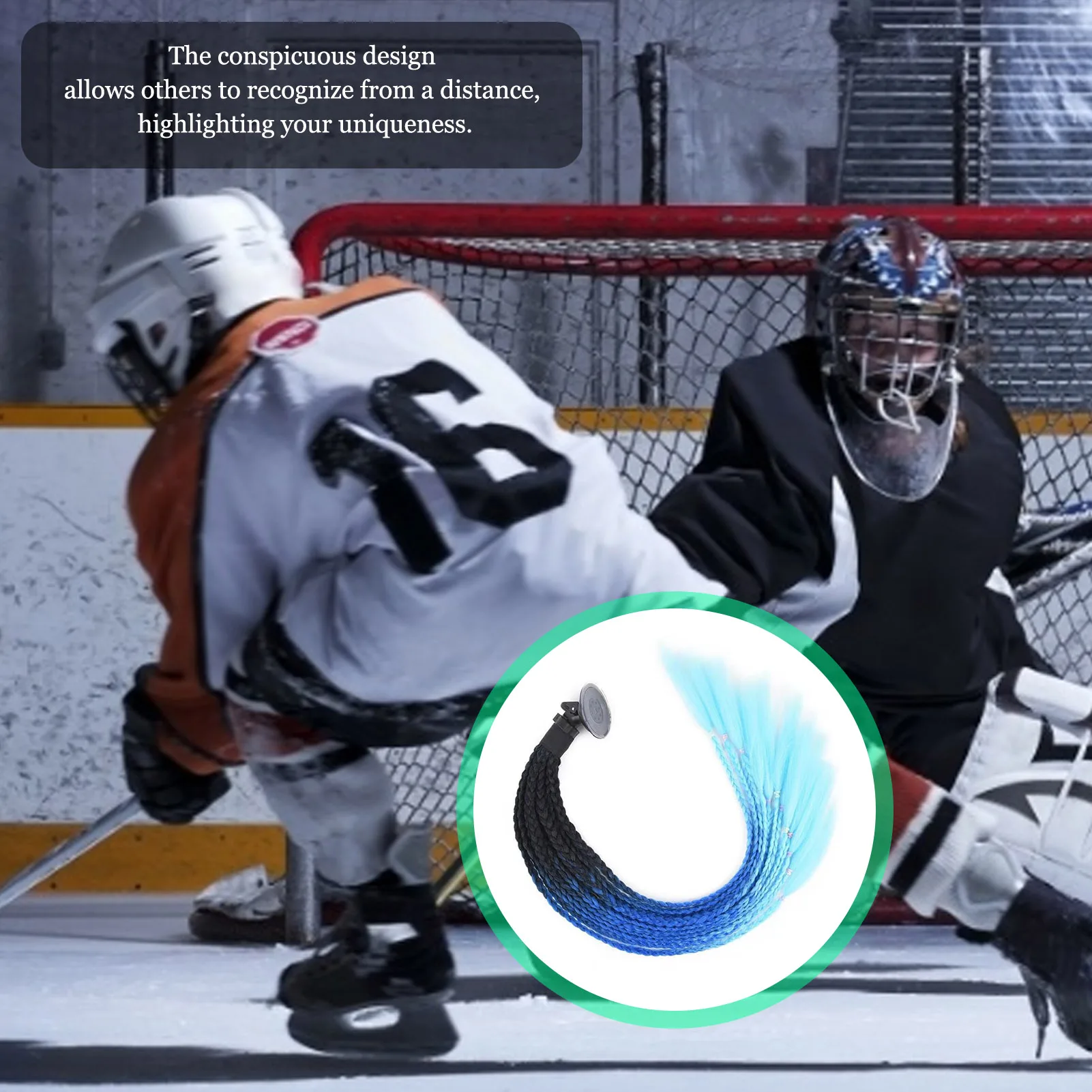 

Twist Braids Motorcycle Ponytail Dirty Gradient Ramp Pig Tail Hair Punk Free Style Biker Helmet Decoration Helmet Accessories