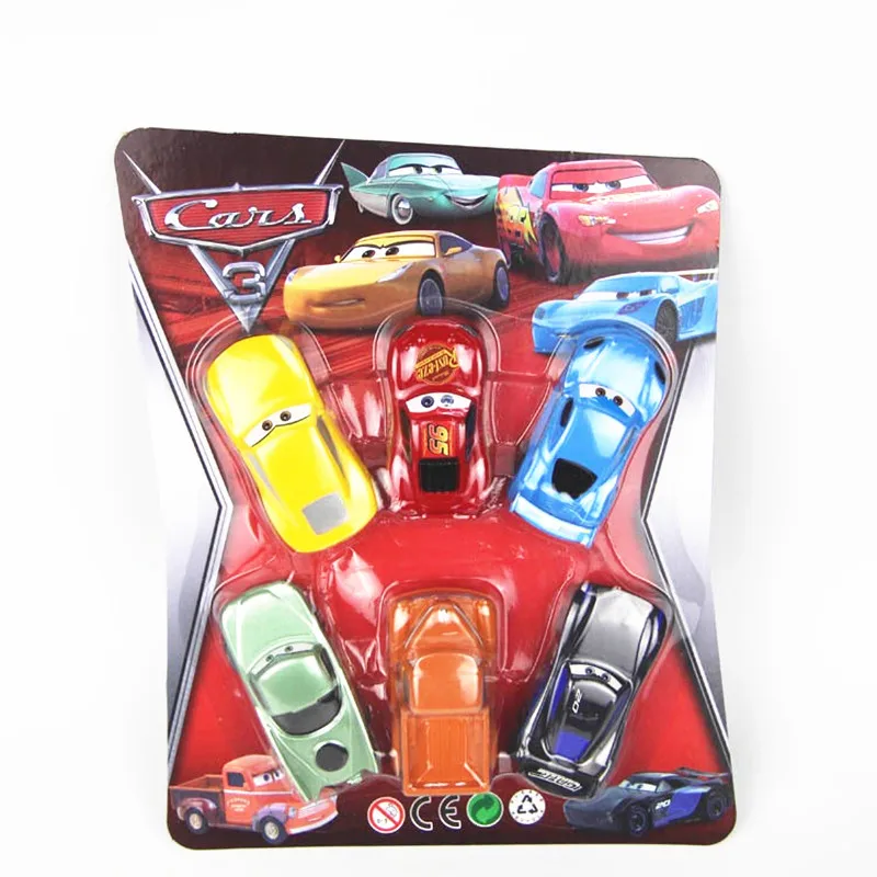 Модели автомобилей литых под давлением для детей 6 шт./компл. Disney Pixar Cars 3 Молния