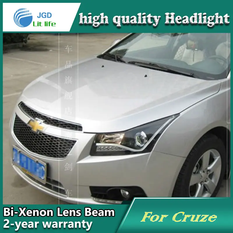 Car Styling Head Lamp case for Chevrolet Cruze 2009-2012 Headlights LED Headlight DRL Lens Double Beam Bi-Xenon HID Accessories |