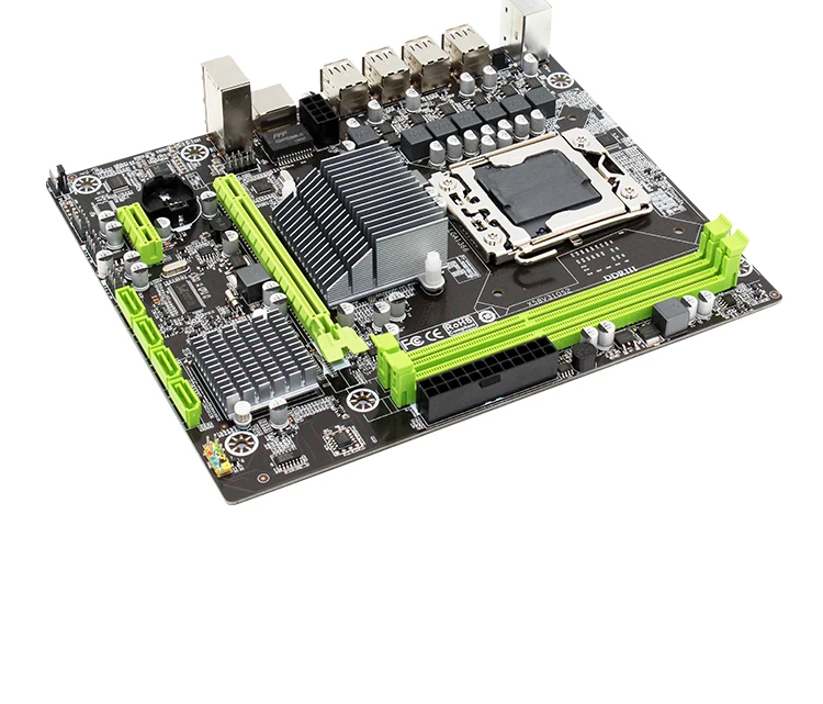 X58 LGA1366 настольная материнская плата LGA 1366 M-ATX Gigabit Ethernet Поддержка DDR3 REG ECC Серверная память и процессор intel Xeon