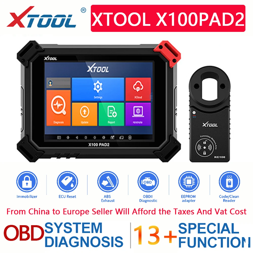 Диагностический инструмент Xtool X100 PAD2 Pro x100 pad2 pad PRO2 OBD2 с программатором ключей для