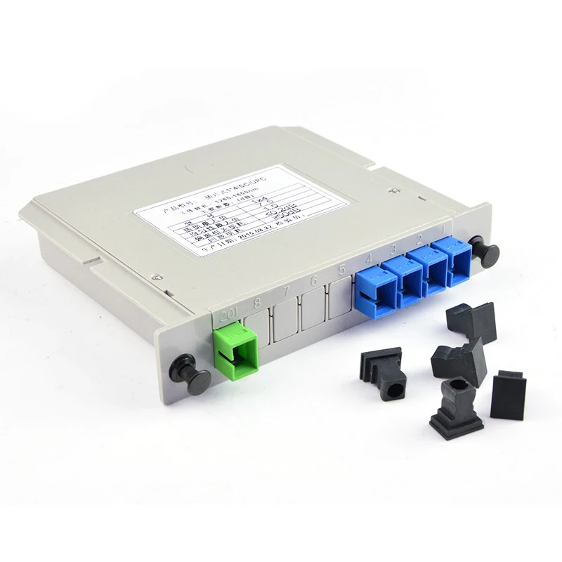 

1x4 Telecom PLC подключаемый оптический разветвитель плоский волновой направляющий волоконно-оптический разветвитель