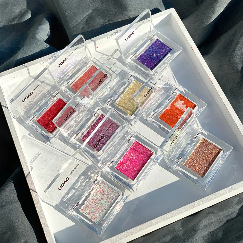 

NOVO 10 Colors Shimmer Beauty Glazed Professional Eye Shadow Palette Long Lasting Glitter Eyeshadow Palette Makeup Eyeshadow