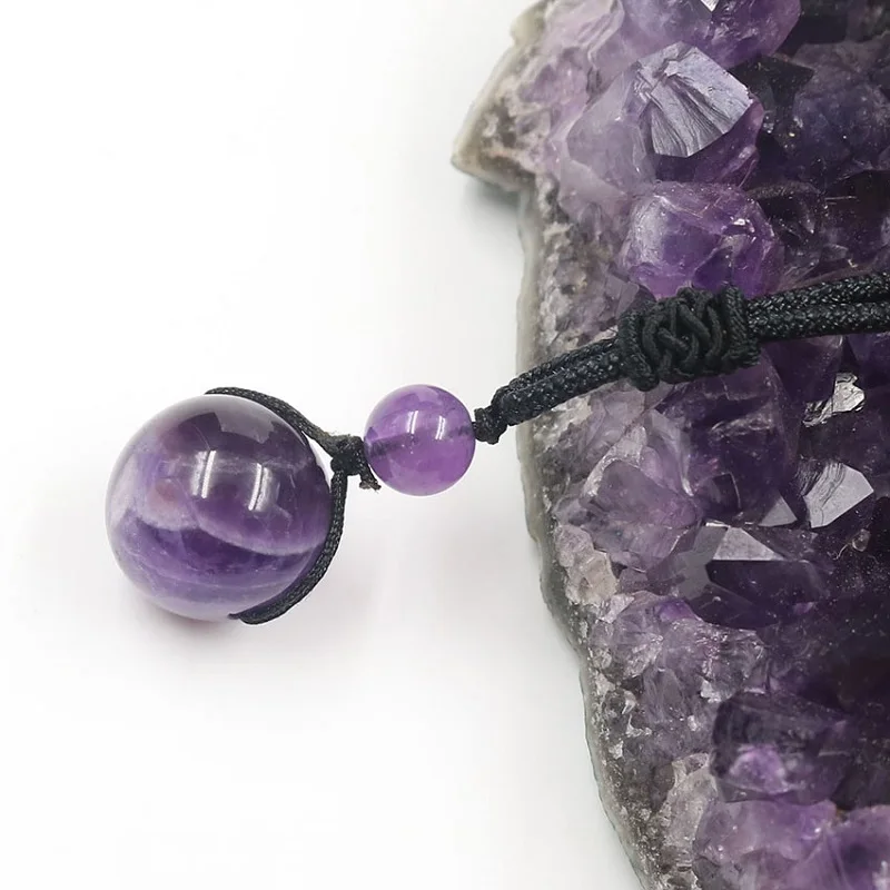 1 шт. натуральный кристалл фиолетовый вафельный бисер подвеска кварцевый