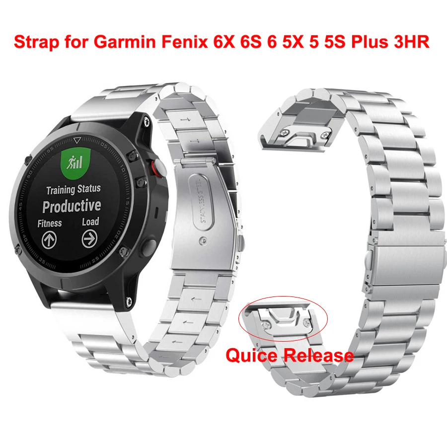 Ремешок для наручных часов 20 22 мм браслет Garmin Fenix 5X 5 5S 3 3HR D2 S60 быстрорежущая