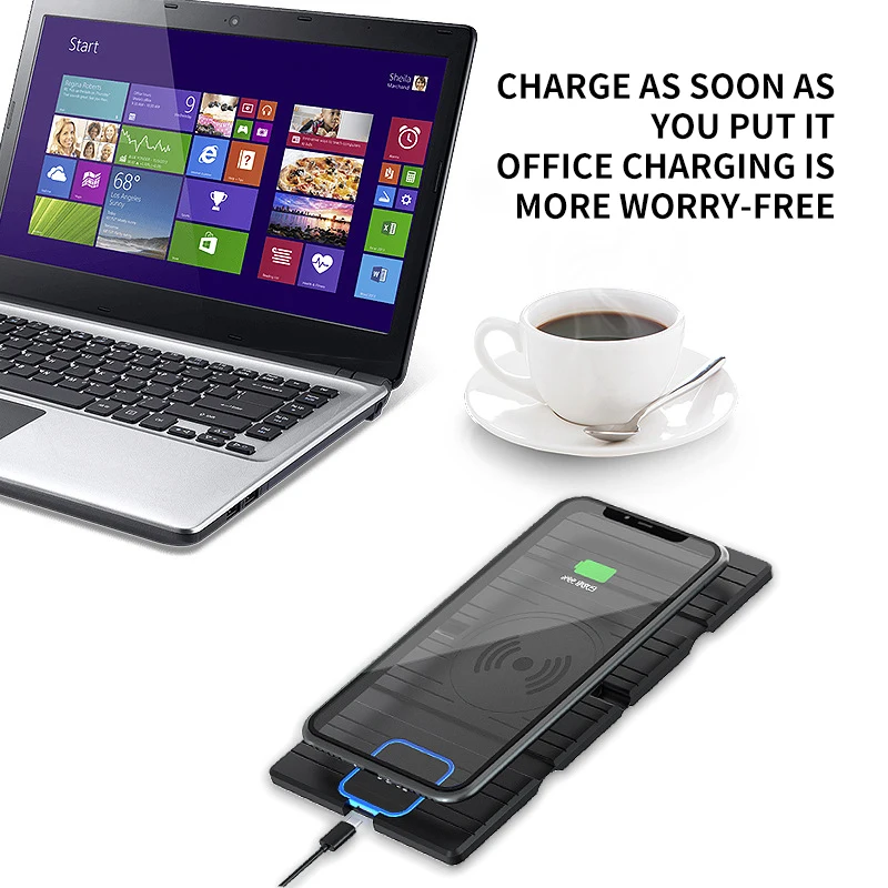 

NEW Foldable wireless charger dock for apple huawei xiaomi samsung 15w fast charging support QC3.0 wireless charging station