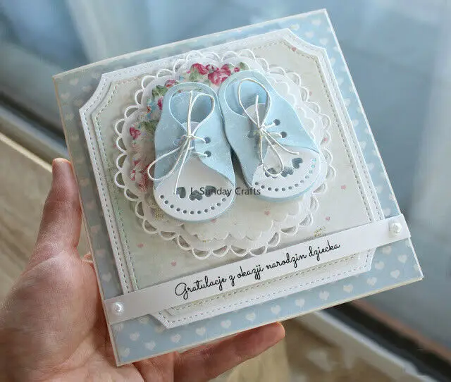 L-Sunday ремесла высечки для детской обуви металлические вырезанные формы рукоделия