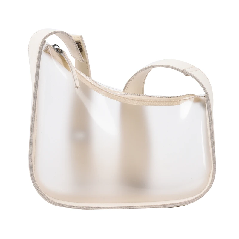 

Transparent Design Small PU Leather Crossbody Bags For Women 2021 Summer Trend Women's Branded Beach Shoulder Handbags