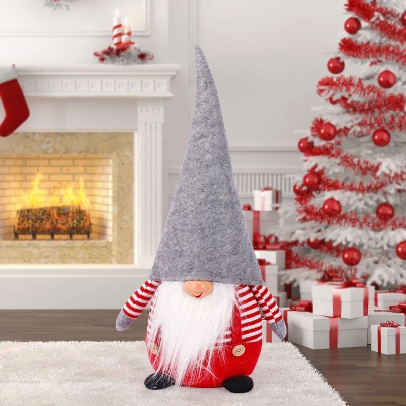 

Плюшевый гном шведского гнома M17D ручной работы, Рождественское украшение для дома в виде Санты, непослушная плюшевая игрушка-эльф, зимнее у...