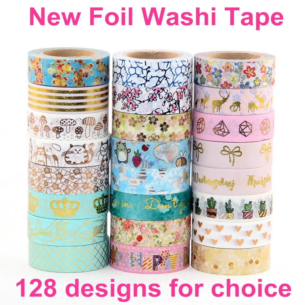 10 шт./лот фольга васи лента сердце цветы растения точка ананас японский 1 5*10