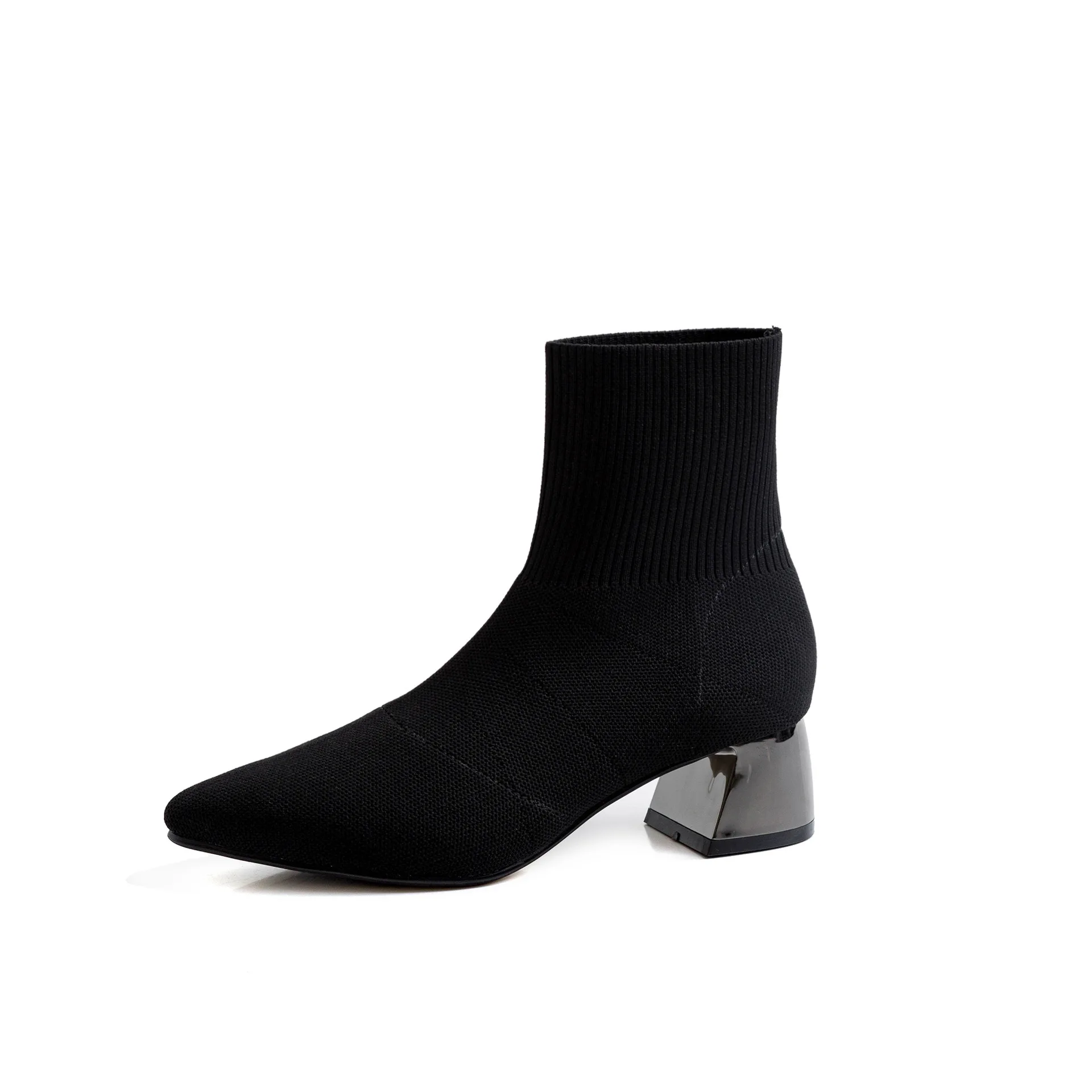

Woman Boots 2019 With With Wool Low Cylinder Shoe Tide