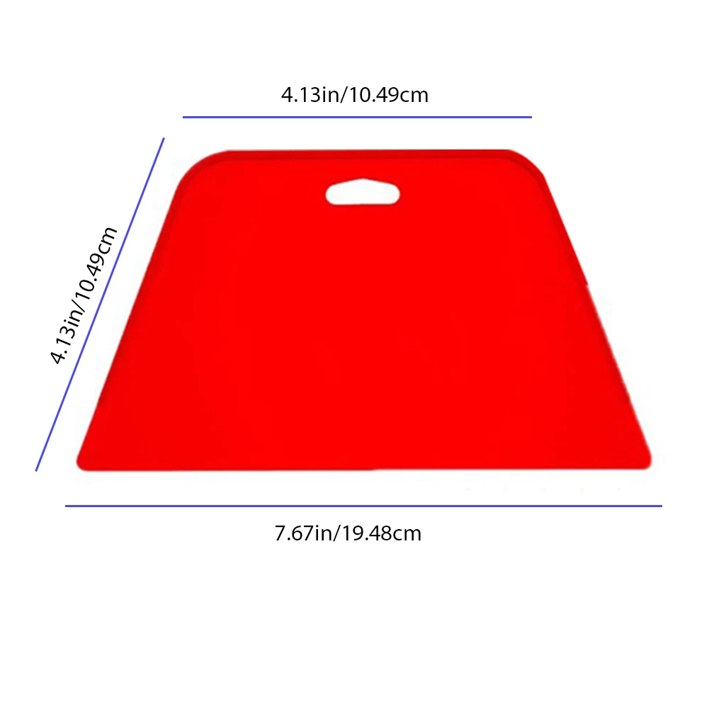 

4PCS Plastic Putty Filler Scrapers Set Flexible DIY Putty Cleaning Decorate Flexible Wallpaper Paint Scrapers Tool With Hole Red