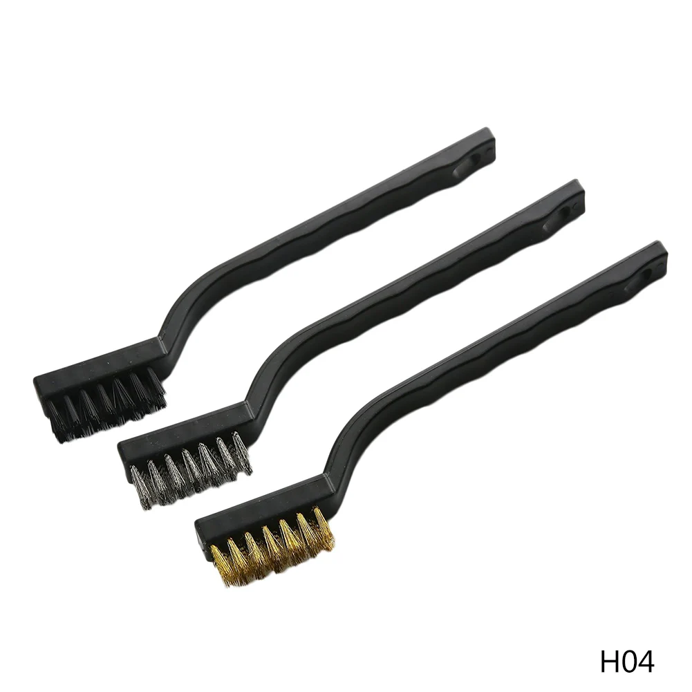 3 вида высоты каблука Очистки рисовальная нейлоновая кисть из латуни Проволока