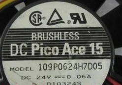 

BRAND NEW 109P0624H7D05 DC24V 0.06A ORIGINAL 60*60*15 FAN FANS