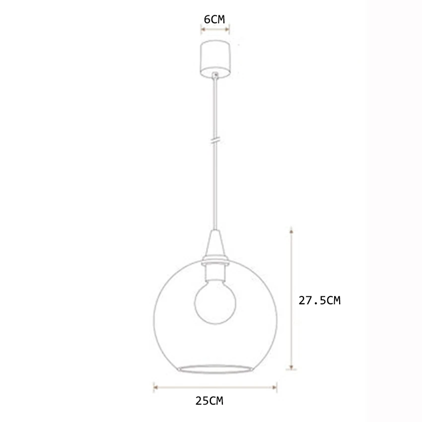 Современный светодиодный стеклянный подвесной светильник s лампа в