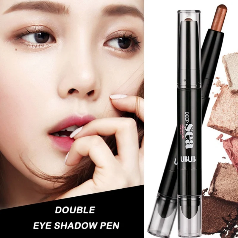 Двухконцевая ручка для теней век стойкий Блестящий водонепроницаемый карандаш