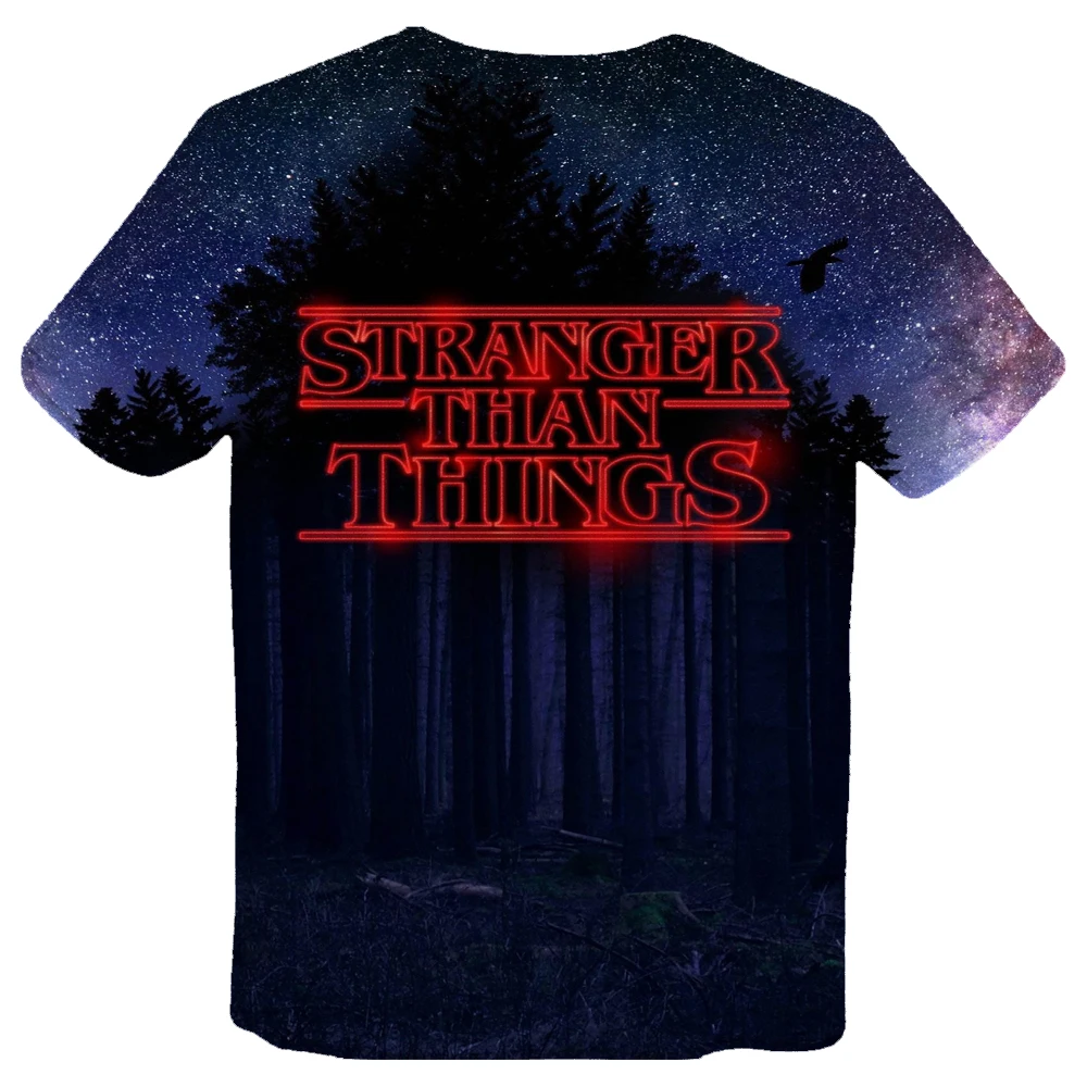 stranger things 1 Новая футболка для мужчин на осень и зиму, Женская Повседневная футболка с коротким рукавом, хлопковая футболка - Цвет: stranger things 1