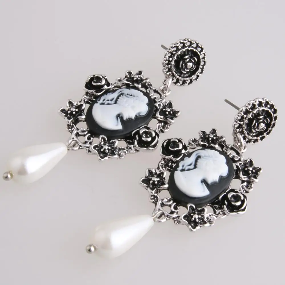 Винтажные серьги с цинковым покрытием для женщин модные ювелирные изделия