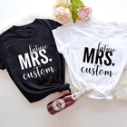 Оригинальная Женская футболка из 100% хлопка, забавная индивидуализированная футболка для девичника, футболка, Милая невеста, подарок на помолвку
