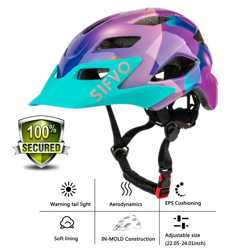 EXCLUSKY велосипедный шлем для детей дети мальчики красный Mtb велосипеда езды на