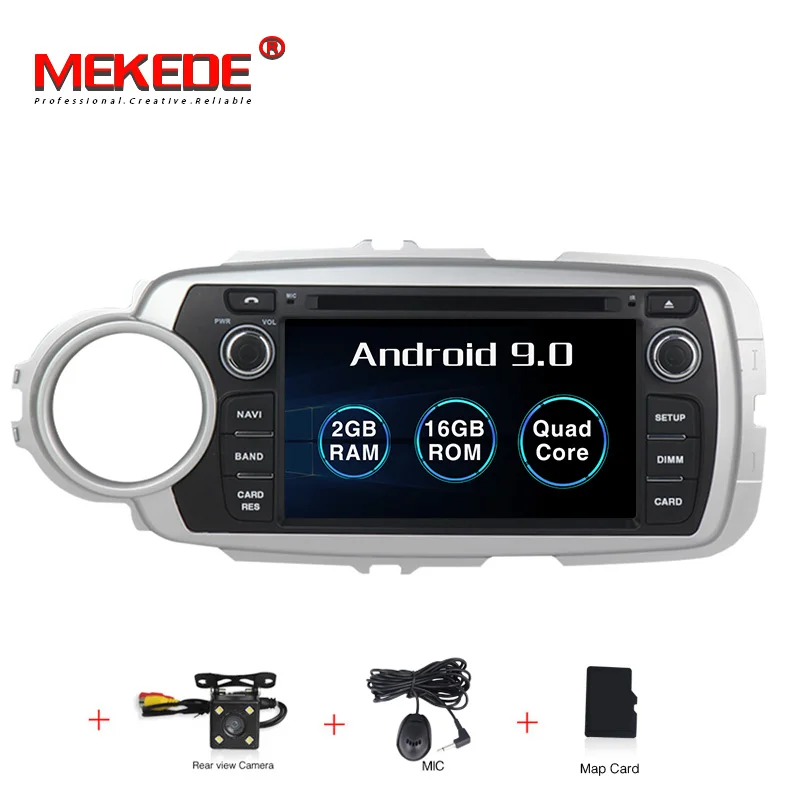 MEKEDE 4G ram 32G rom Android 9,0 автомобильное аудио-радио кассета для Toyota Yaris 2012- с gps Навигатор Радио ipod - Цвет: PX30