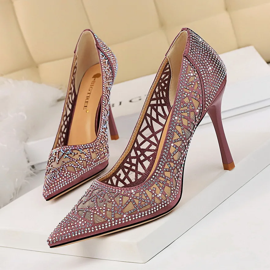 BIGTREE/свадебные туфли Сезон весна Туфли-лодочки Элегантные женские на каблуке