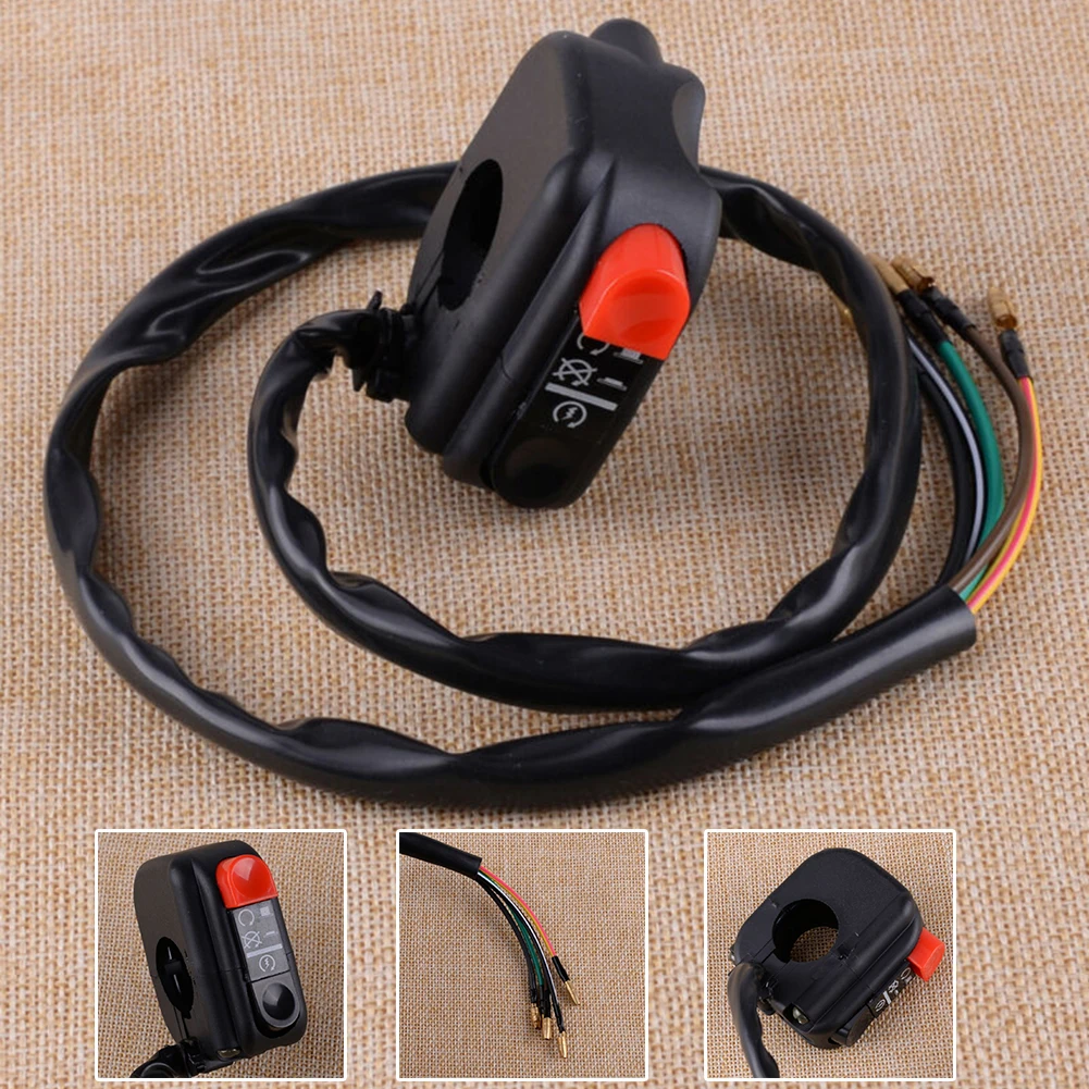 Universal Professional Motorcycle ATV 7/8&quot 22mm Handlebar Mount Start Kill On Off Button Switch Replacement Accessories | Автомобили и