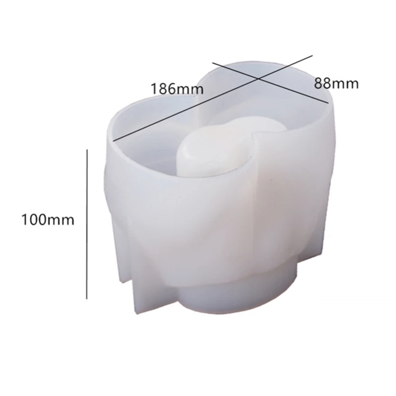 Силиконовая форма для боди цветов горшков глины рукоделия искусственная стола