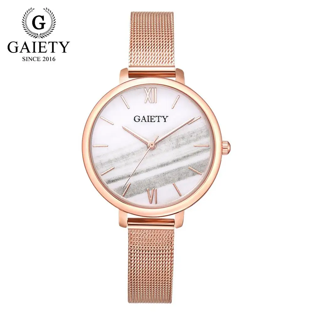 1PCS White Watch Роскошные женские часы Gaiety, комплект из 2 предметов, розовое золото, часы-браслет, ювелирные изделия для девушек, женские часы, повседневные кварцевые наручные часы - Цвет: 1PCS White Watch
