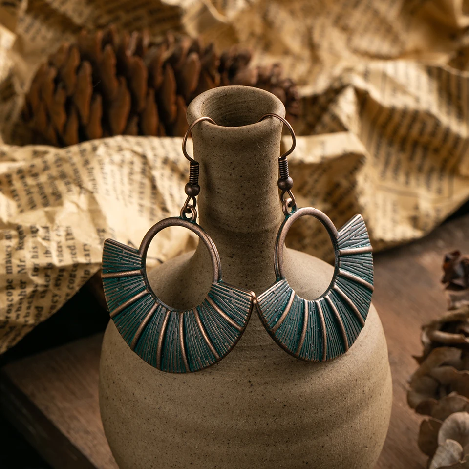 Женские Винтажные висячие серьги в стиле бохо этнические Висячие индийские