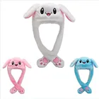 Лидер продаж, женская шапка в виде кролика, милая женская шапка в виде зайчика, плюшевая шапка, шапки для женщин, облегающая шапка с мультяшными животными