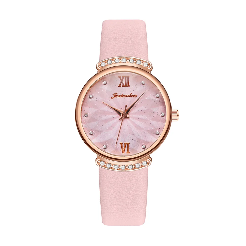 

Creative set diamond scale women's watch wholesale belt watches women diamond disk watches