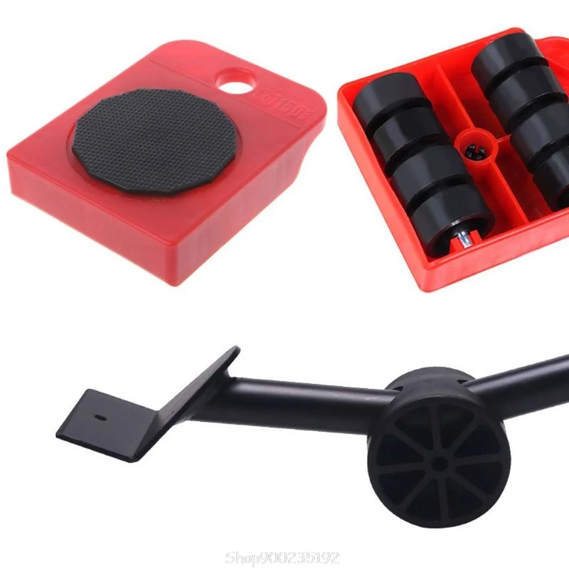 

5pcs Furniture Lifter Slider Kit Heavy Stuffs Mover Tool Wheeled Roller Wheel Bar Device Au 20 Dropship