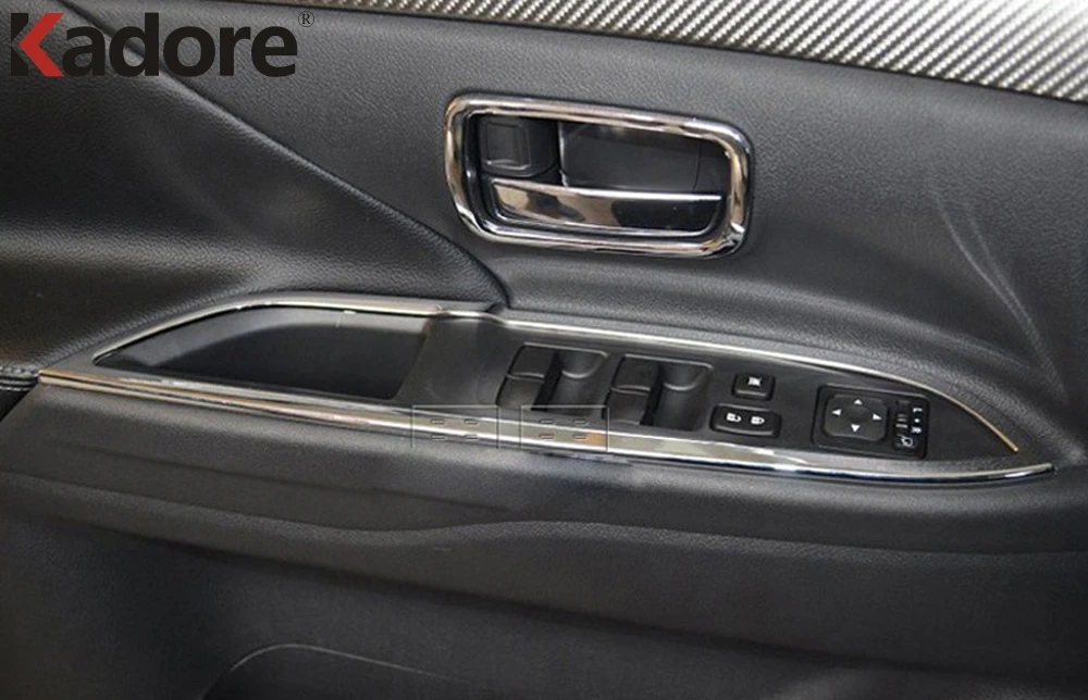 Для Mitsubishi Outlander EX 2013-2019 2020 хромированные аксессуары для интерьера дверной