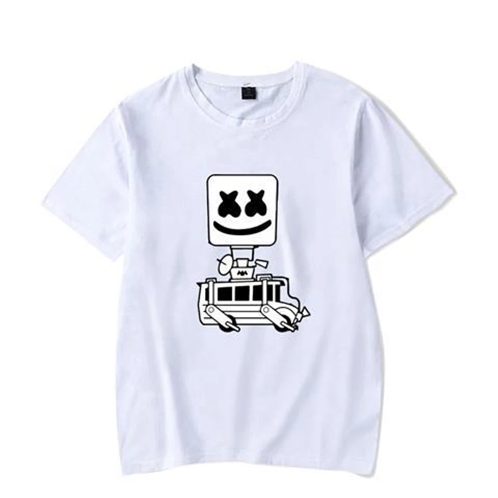 Marshmello футболка с круглым воротником и коротким рукавом электро акустическая