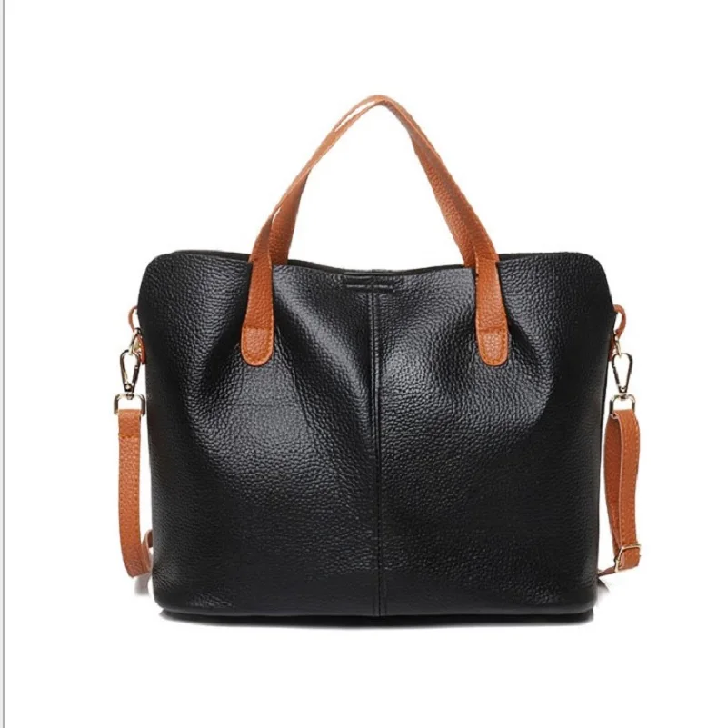 

New Lychee Pattern Solid Color PU Messenger Crossbody Bags for Women Shoulder Bags Female Women's Leather Handbags Tote