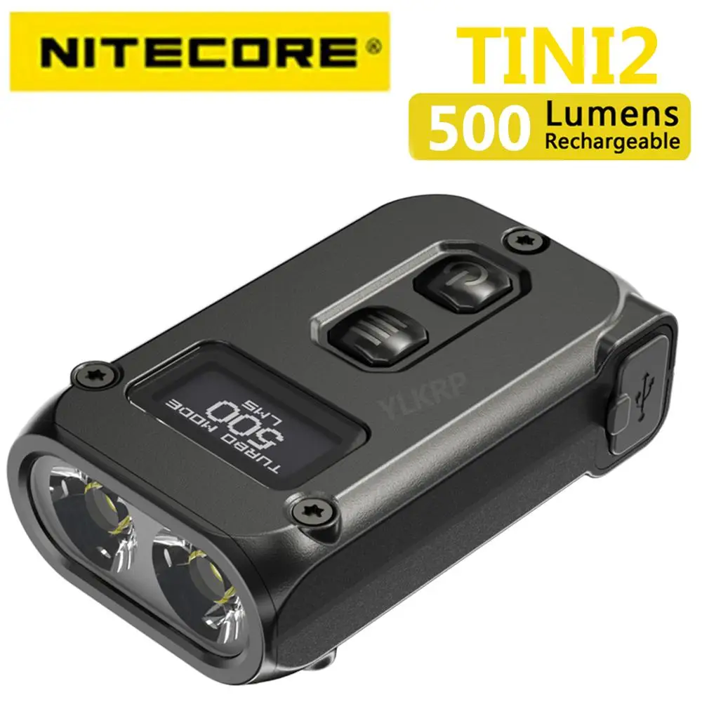 Двухъядерный смарт-светильник NITECORE TINI2 500 люмен OLED технология сна APC длительный