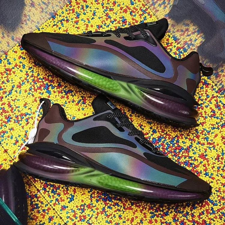 

Man sneakers air laser luminous TPU casual shoes men's shock absorption running shoes breathable and comfortable outdoor shoes