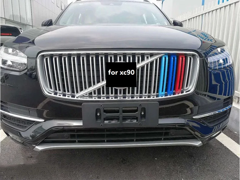 Для Volvo xc90- модель Трехцветная сетчатая Декоративная полоса Новая сеть модифицированные специальные цветные наклейки